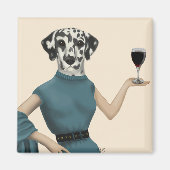 Dalmatiner Wine Snob Magnet (Vorne)