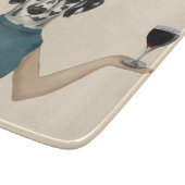 Dalmatiner Wine Snob Schneidebrett (Ecke)