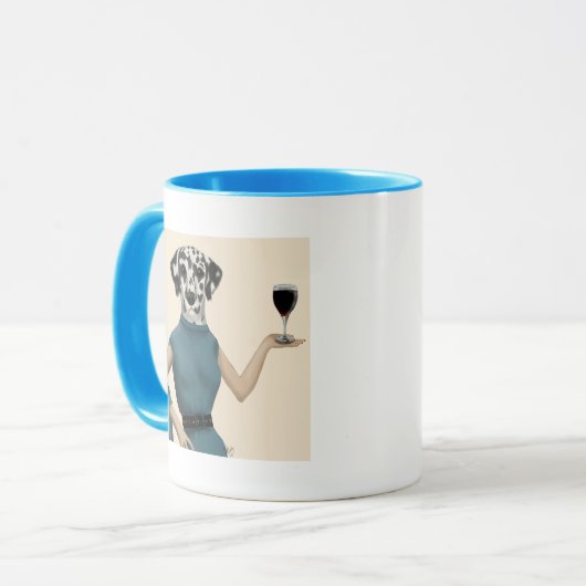 Dalmatiner Wine Snob Tasse (Vorderseite Links)