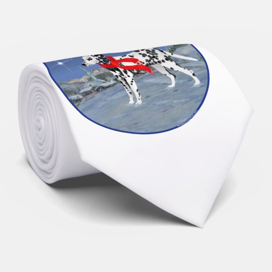 Dalmatiner Winternacht Krawatte (Gerollt)