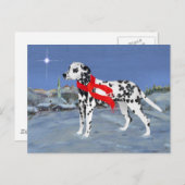 Dalmatiner Winternacht Postkarte (Vorne/Hinten)