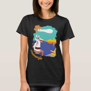 Dalmatiner Woman an der Küste T-Shirt