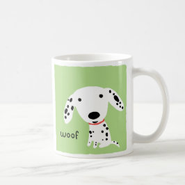 Dalmatiner Woof | Niedlicher Welpenhund Kaffeetasse