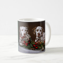 Dalmatiner zu Weihnachten Kaffeetasse
