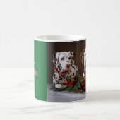 Dalmatiner zu Weihnachten Kaffeetasse (Mittel)
