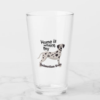 Dalmatiner Zuhause Glas