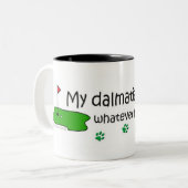 Dalmatiner Zweifarbige Tasse (Vorderseite Links)