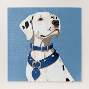 Dalmatinerhund mit blauem Halsband Puzzle
