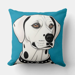 Dalmatinerhund mit Nietenhalfter Kissen