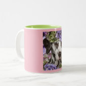 Dalmatinerhydrangea-Kaffee-Tasse Zweifarbige Tasse (Vorderseite Links)