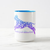 Dalmatinerkaffee-Tasse Zweifarbige Tasse (Mittel)