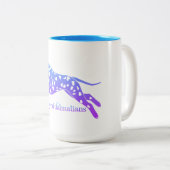 Dalmatinerkaffee-Tasse Zweifarbige Tasse (VorderseiteRechts)