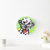 Dalmatinische Hundeliebhaberuhren Runde Wanduhr (Zuhause)