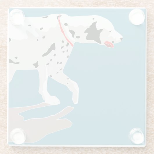 dalmatinische Kunst Glasuntersetzer (Rückseite)