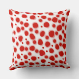 dalmatinische Punkte, rot-weiße Stelle Kissen