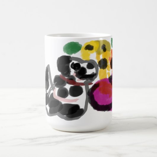 dalmatinische Sonnenblumen Kaffeetasse (Mittel)
