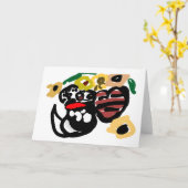dalmatinische Sonnenblumen Karte (Gelbe Blume)