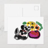 dalmatinische Sonnenblumen Postkarte (Vorne/Hinten)