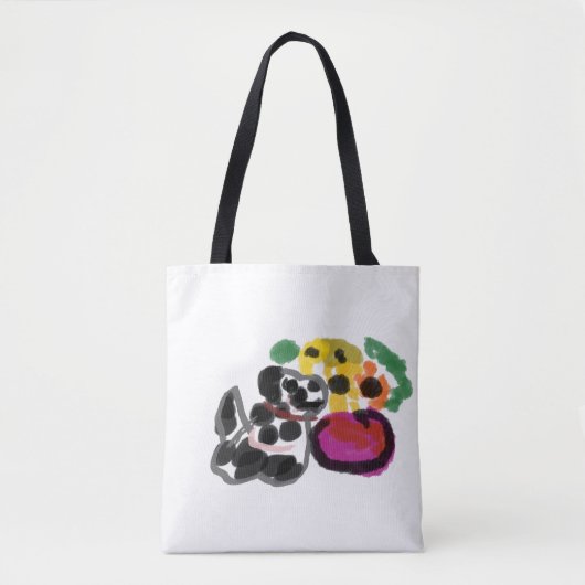 dalmatinische Sonnenblumen Tasche (Vorderseite)
