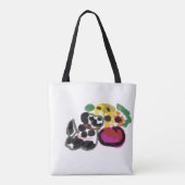 dalmatinische Sonnenblumen Tasche (Rückseite)