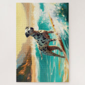 Dalmatinische Strand-Surfing-Malerei Puzzle (Vertikal)