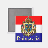 Dalmatinische Wappen Magnet (Vorderseite/Rückseite)