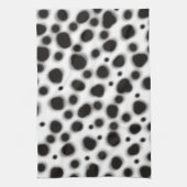 dalmatinischer niedlicher Schwarz-Weiß-Druck Geschirrtuch (Vertikal)