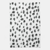 dalmatinischer Schwarz-Weiß-Ausdruck Geschirrtuch (Vertikal)