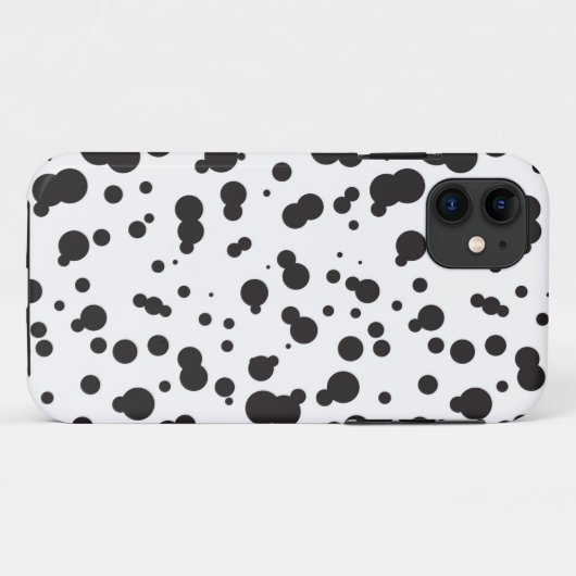 Dalmatinisches Punktemuster Case-Mate iPhone Hülle (Rückseite (Horizontal))