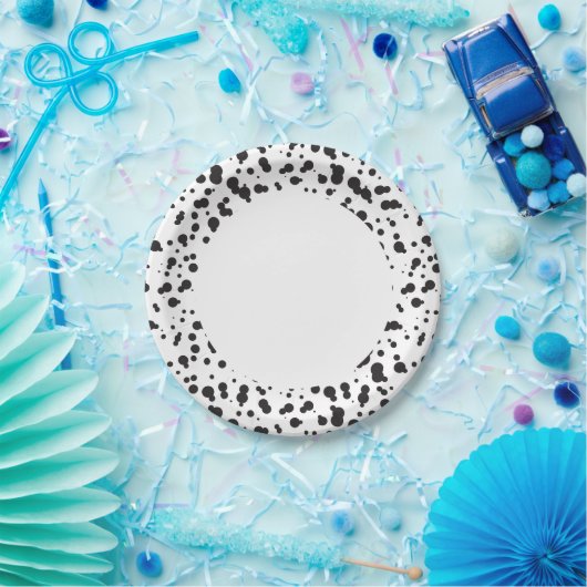 Dalmatinisches Punktemuster Pappteller (Party)