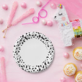 Dalmatinisches Punktemuster Pappteller (Party)