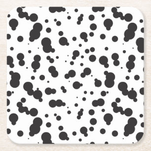 Dalmatinisches Punktemuster Rechteckiger Pappuntersetzer