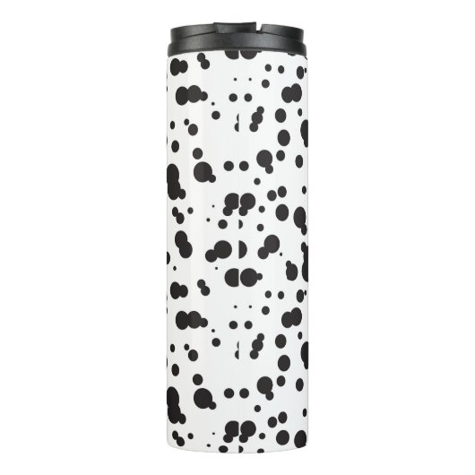 Dalmatinisches Punktemuster Thermosbecher (Rückseite)