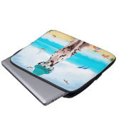 Dalmation Dog on Beach Laptopschutzhülle (Vorne Knopf)