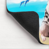 Dalmation Dog on Beach Mousepad (Ecke)
