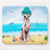 Dalmation Dog on Beach Mousepad (Vorne)