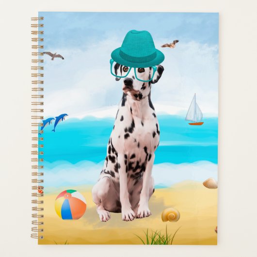Dalmation Dog on Beach Planer (Vorderseite)