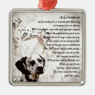 Dalmation - Enkel-Gedicht Ornament Aus Metall