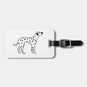 Dalmation Hund Gepäckanhänger