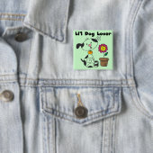 Dalmation Hundeliebhaber-T-Shirts und Geschenke Button (Beispiel)