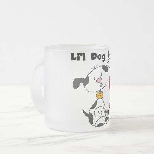 Dalmation Hundeliebhaber-T-Shirts und Geschenke Mattglastasse (Vorderseite Links)