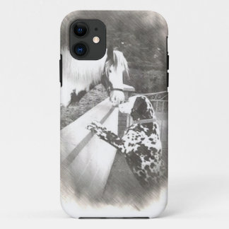 Dalmation Hundtransportwagen mit Pferd Case-Mate iPhone Hülle