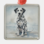 Dalmation Ornament Aus Metall (Vorne)