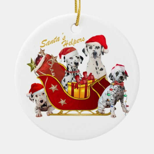 DALMATION Sankt Helfer Keramikornament (Vorne)
