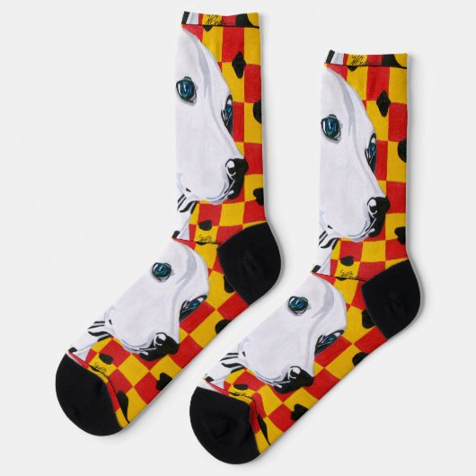 Dalmation Socken (Linkes Detail)