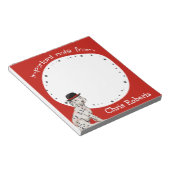 Dalmationr Black Hat Dog List Notizblock (angewinkelt)