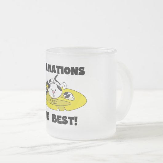 Dalmations Are Best T-shirts and Gifts Mattglastasse (VorderseiteRechts)