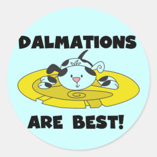 Dalmations sind beste T - Shirts und Geschenke Runder Aufkleber