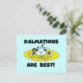 Dalmations sind die besten T - Shirt und Geschenke Postkarte (Stehend Vorderseite)