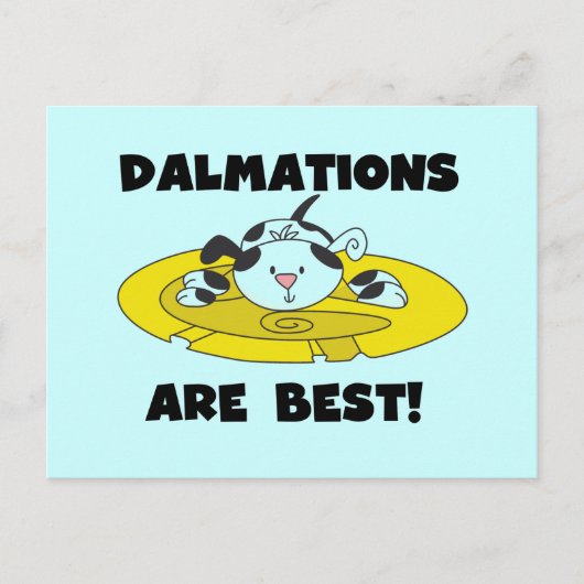 Dalmations sind die besten T - Shirt und Geschenke Postkarte (Vorderseite)